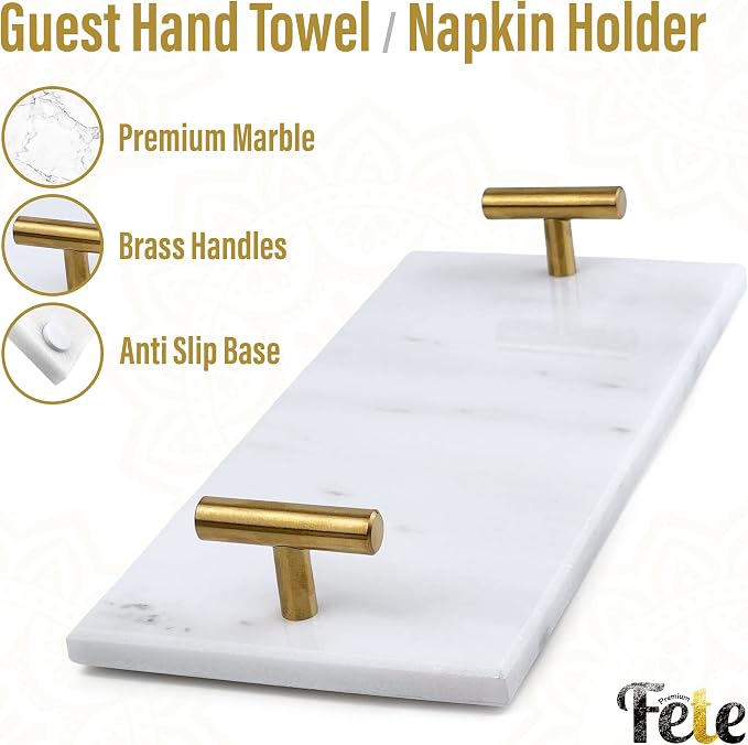 Guest Towel Holder Tray for Bathroom - Image 4