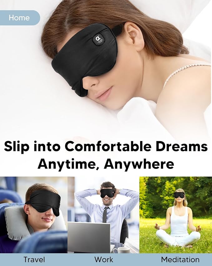 arboleaf Heated Eye Mask for Dry Eyes, Cordless Rechargeable Warm Eye Compress - Image 6
