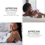 UJFQBH 3 Pieces African exfoliating net African Net Long Net Bath Sponge - Image 7