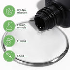 UNA GELLA Gel Nail Glue for Press Ons: 10s Fast Dry No U V Lamp Needed Glue Gel - Image 6