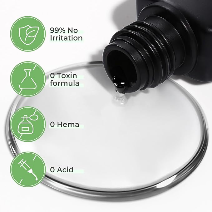 UNA GELLA Gel Nail Glue for Press Ons: 10s Fast Dry No U V Lamp Needed Glue Gel - Image 6