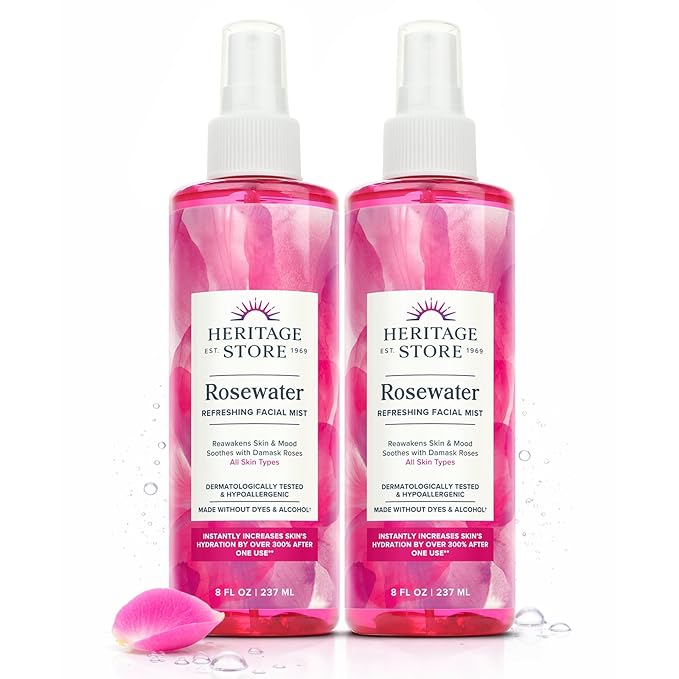 HERITAGE STORE Rosewater 2-Pack by HERITAGESTORE