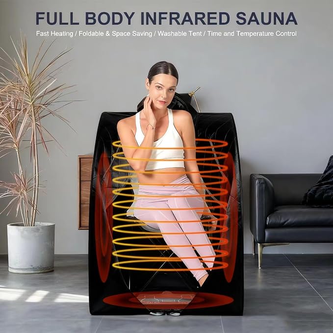 Infrared Sauna| Portable Personal Sauna| Home Spa Sauna| Separate Heating Foot - Image 6