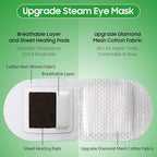 BeHoomi Steam Eye Mask, Self Heating Disposable SPA Warm Compress - Image 4