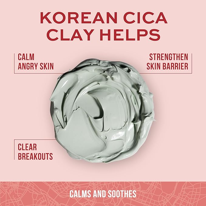 Freeman Exotic Blends Soothing Korean Cica Clay Facial Mask, 6 fl.oz./ 175 mL - Image 2