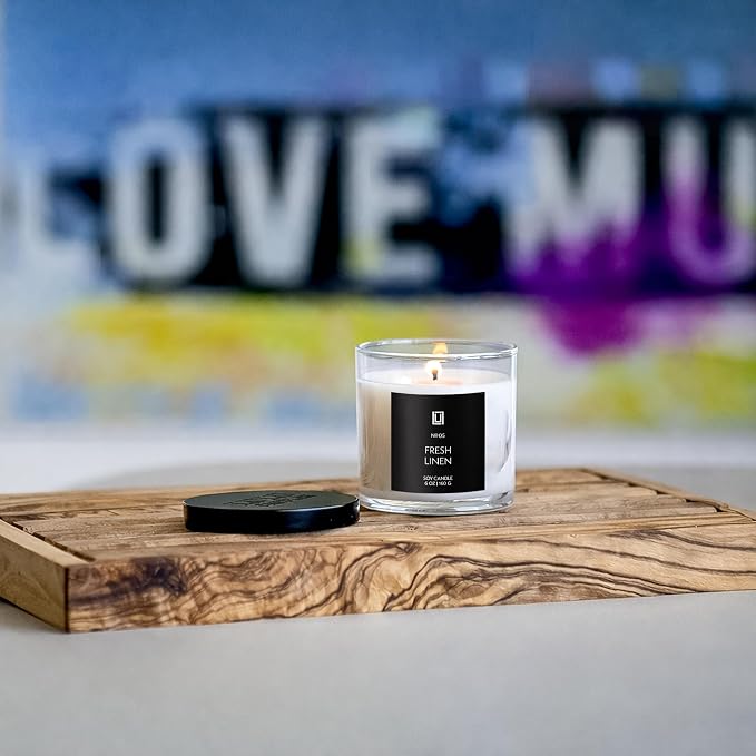 Lulu Candles | Clean Cotton | Luxury Scented Soy Jar Candle | Hand Poured in - Image 6