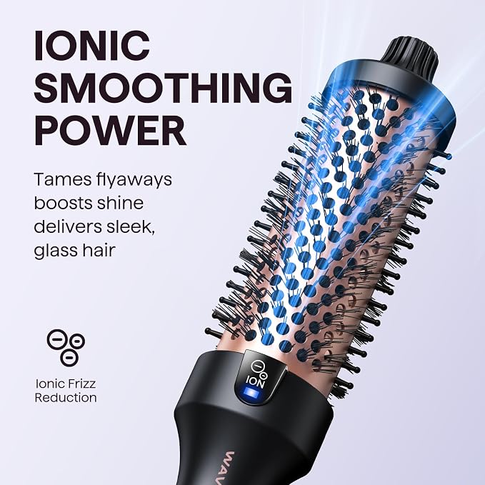 Wavytalk Blowout Boost Thermal Brush, 1.5 inch Heated Round Brush Curling Iron - Image 3