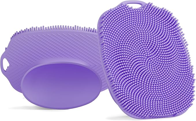 2 PCS Face Scrubber, Soft Silicone Face Exfoliator by ARIOSOX