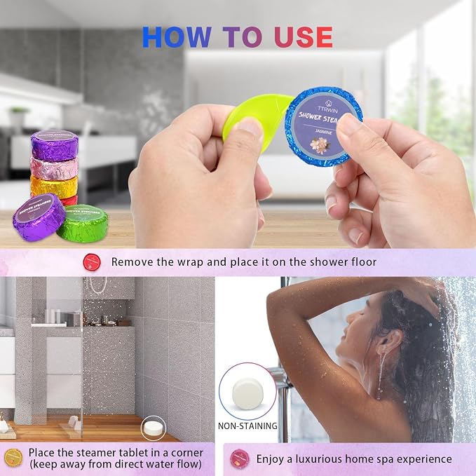 Shower Steamers Aromatherapy 12 Pack Shower Bombs - Image 3