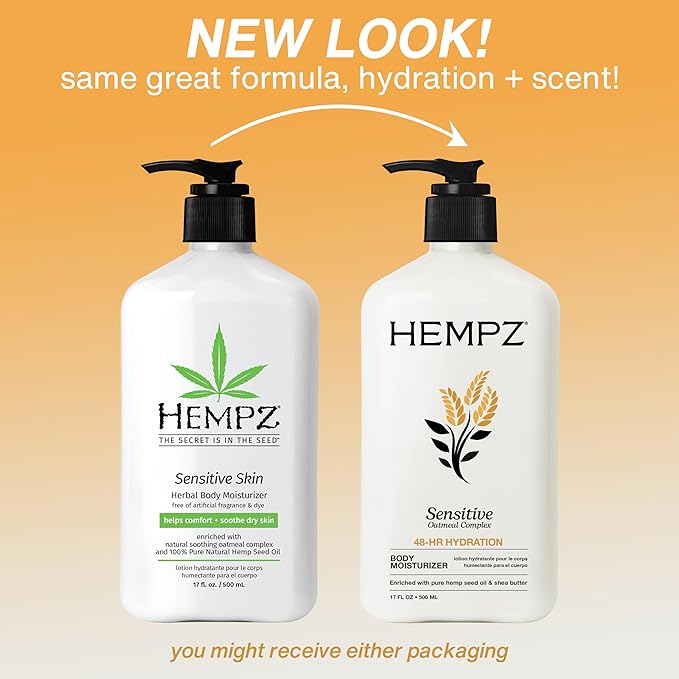 Hempz Sensitive Skin Herbal Moisturizer: Soothing Lotion - Image 3