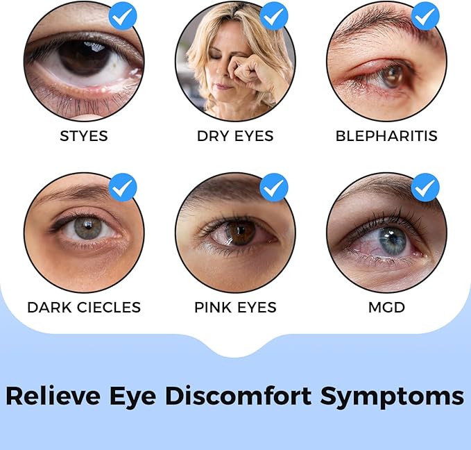 Heated Eye Mask for Dry Eyes, Cordless Warm Eye Compress - Image 4