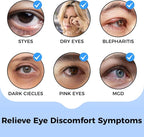Heated Eye Mask for Dry Eyes, Cordless Warm Eye Compress - Image 4