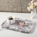 Karibiber Luxury Marble Vanity Tray, Bathroom Tray Countertop, Calacatta - Image 8