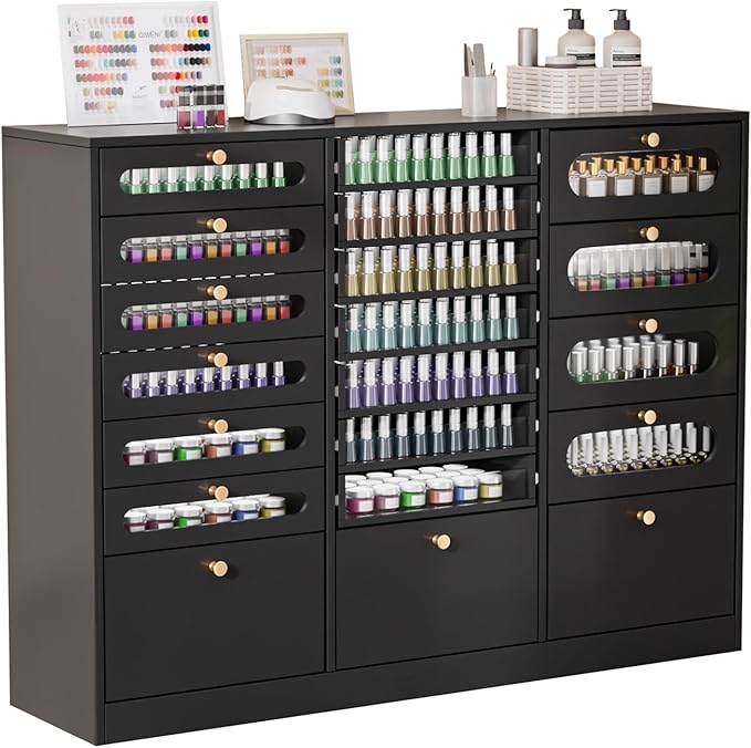 OmySalon Nail Polish Organizer Cabinet by OmySalon
