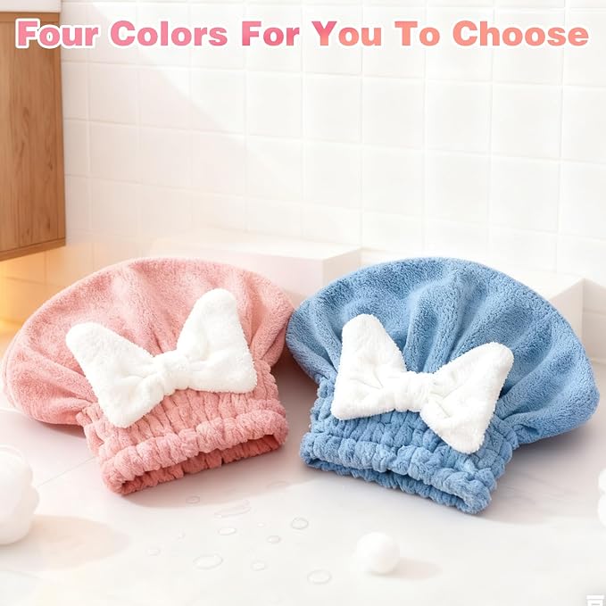2 Pack Ultra Absorbent Hair Quick Drying Towel - Image 6