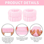 6Pcs Spa Set, Terry Cloth Headbands & Wrist Washbands - Image 6