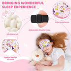 2 Pcs Sleep Mask for Kids Girls, Silk Eye Covers for Sleeping, Adjustable Strap - Image 3
