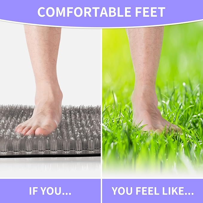 Yolife Shower Foot Scrubber Mat, Anti-Slip Bath Mat - Image 7