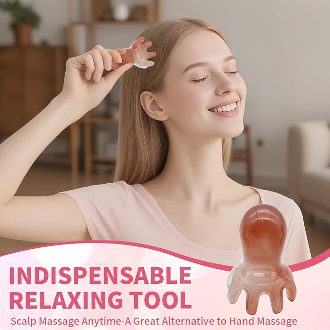 3Pcs Octopus Head Massager Comb Head Massages Tools Manual Acupressure Device - Image 6