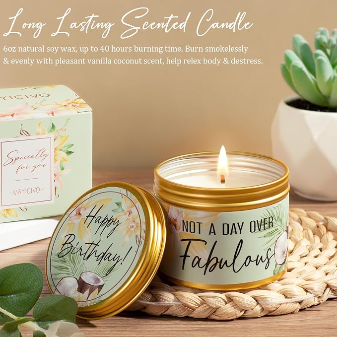 Birthday Gifts for Women Friendship, Unique Happy Birthday Gifts Basket for Mom - Image 6