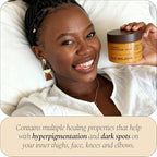 GLO Melanin Turmeric Scrub for Dark Spots, Brightening Inner Thighs Bikini Area - Image 6
