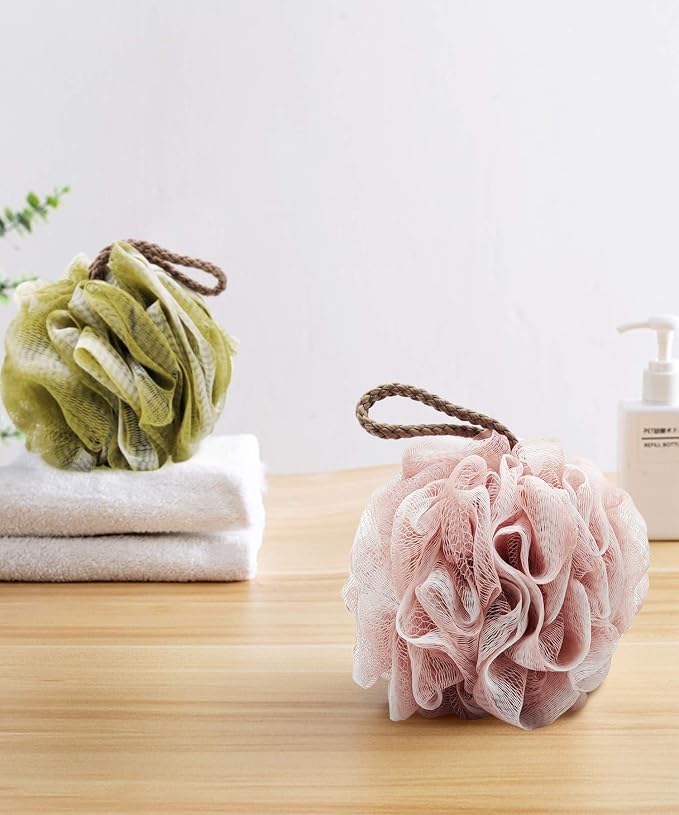 Loofah Sponge Pack of 4, Deep Cleansing Body Scrubber - Image 9