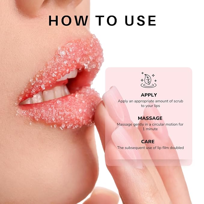 Lip Mask & Scrub Set, Overnight Moisturizer - Image 5