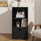 Outdoor Pool Towel Rack Cabinet, Rattan Wicker Pool Storage Bins Storage - Image 3