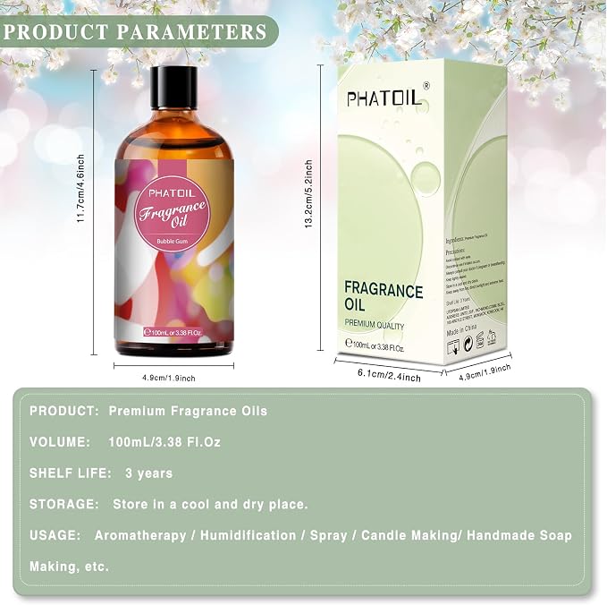 PHATOIL 3.38FL.OZ Bubble Gum Fragrance Oils - Image 3