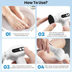 Electric Callus Remover for Feet, 2 in 1 Electric Foot File Grinder, - Image 8