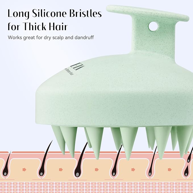 HEETA Scalp Scrubber Shampoo Brush, Scalp Massager Tool - Image 6