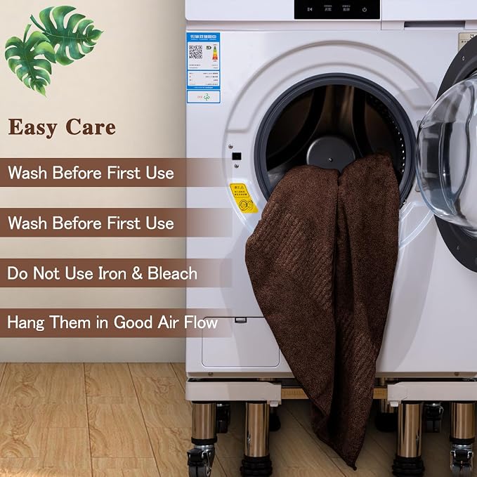 SEISSO Bath Towels, Extra Absorbent & Quick Drying Lightweight Fiber Towels - Image 7