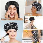 2 Pcs Large Shower Cap for Braids, Extra Long Shower Cap for Women Long Hair & - Image 7
