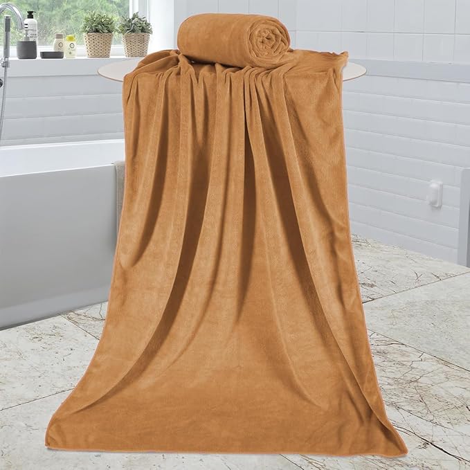 JML Microfiber Bath Towels, Bath Towel 4 Pack 30" x 60", Super Absorbent and - Image 2