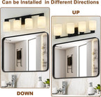 4-Light Bathroom Light Fixtures, Modern Vanity Lights, Living Room, E26 Base - Image 4