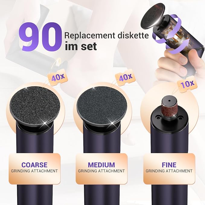 Electric Callus Remover for Feet Replacement Kit - Image 2