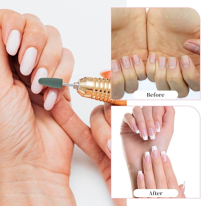 10 PCS Nail Drill Bits Set, Russian Manicure Drill Bits, Cuticle Remover Nail - Image 6