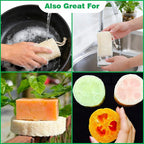 pisdoplop Natural Loofah Exfoliating Body Sponge Scrubber, 5 inch-Long Organic - Image 4