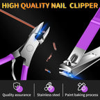 Manicure Set 16Pcs Professional Stainless Steel Pedicure Kit Mens Grooming Kit - Image 3