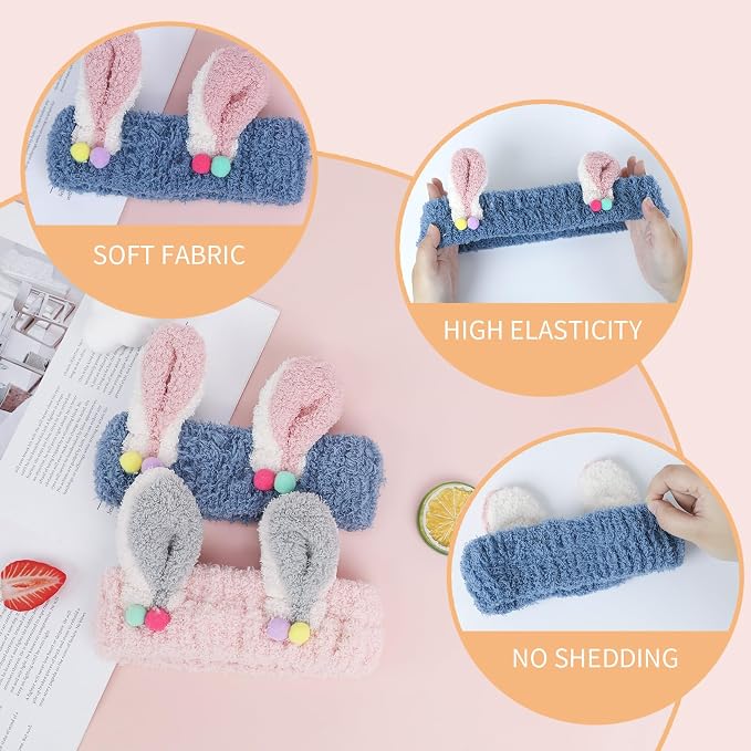 PERFECTSIGHT Kawaii Headband for Spa, Washing Face, Party - Image 3