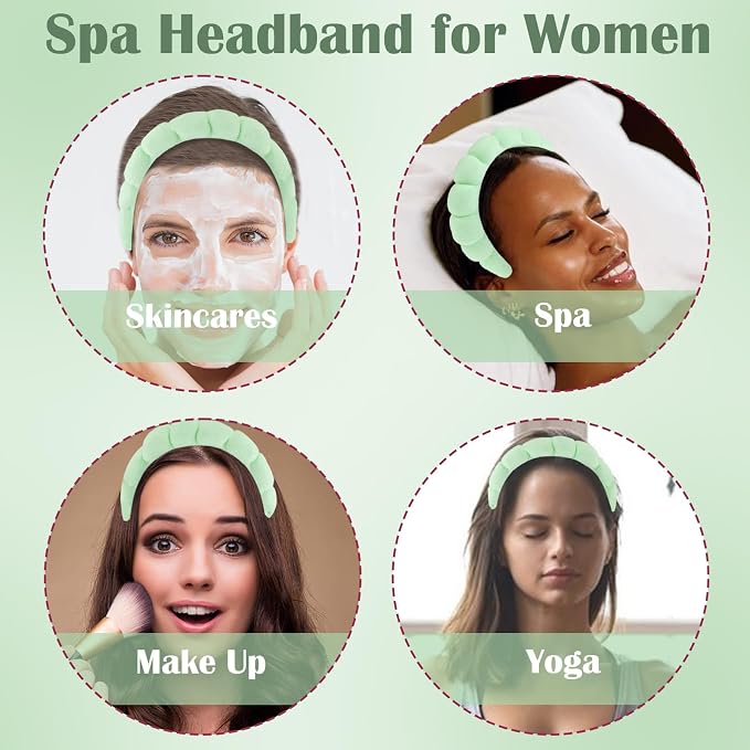 CUBACO Spa Headband and Wristband Set - Image 8