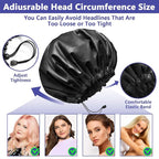 1 PCS Shower Cap, Double Layer & Adjustable Bathing Cap - Image 3