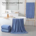 ecolook 4 Pack Microfiber Bath Towels, 31 x 63 inches Extra Large Bath Towel Set - Image 2