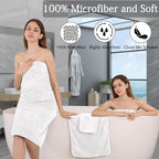 Ycosy 4 Pack Extra Large Microfiber Bath Towels Set, 35x70 inches, Less Lint - Image 4