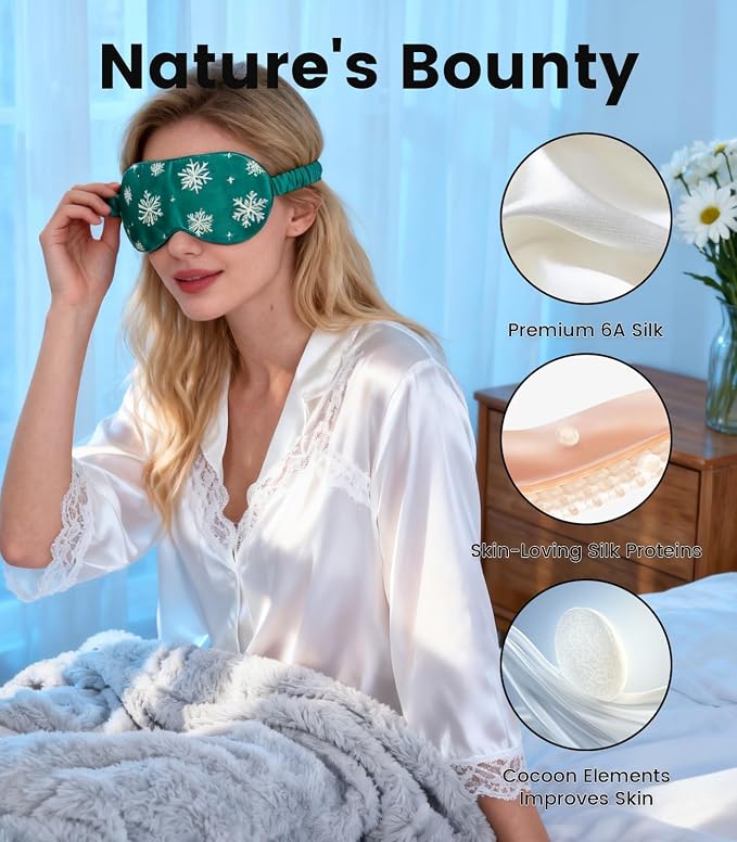 Formé & Found Luxury Silk Sleep Mask – 100% 6A Mulberry Silk, 22 Momme | - Image 6