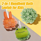Kids Loofah, Cute Cartoon Animal Kids Bath Sponge - Image 8