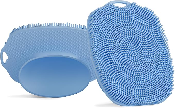 2 PCS Face Scrubber, Soft Silicone Face Exfoliator by ARIOSOX