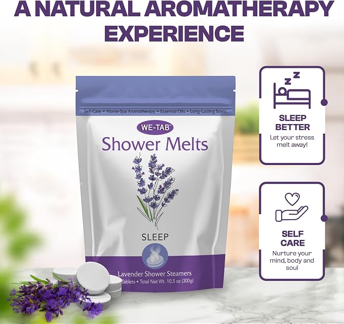 Shower Steamers 10-pk with Essential Oil Aromatherapy to Unwind and Sleep - Image 4