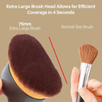 Extra Large Body Makeup Brush For Self Tanner, Leg Makeup &Bronzer Blend - Image 3