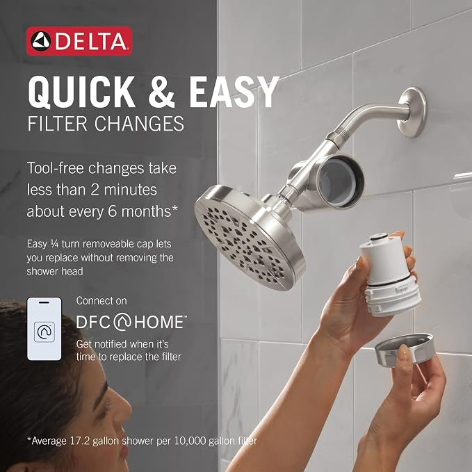 Delta Faucet Clarifi Replacement Shower Filter Cartridge 2-Pack - Image 3